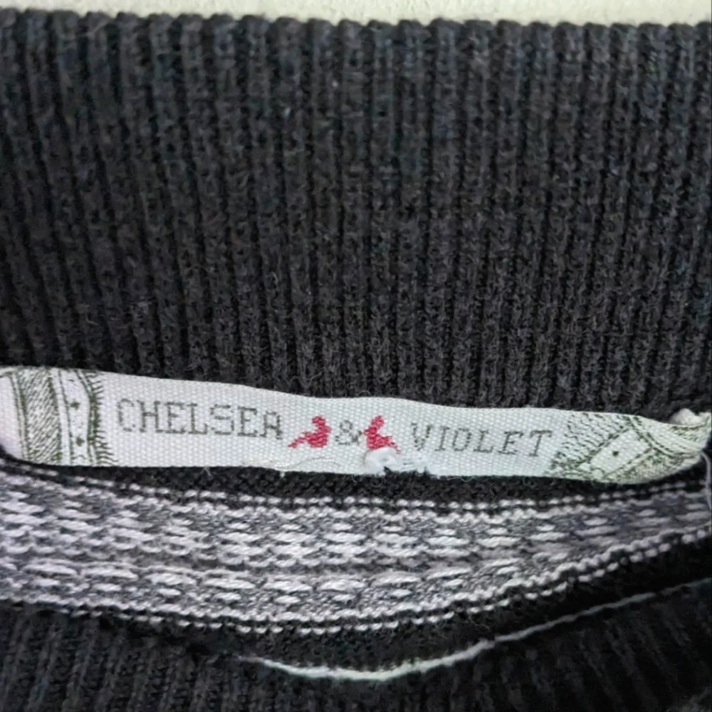 Chelsea & Violet Knit Mini Skirt, Black&White Pattern, Women's Large - Picture 3 of 4